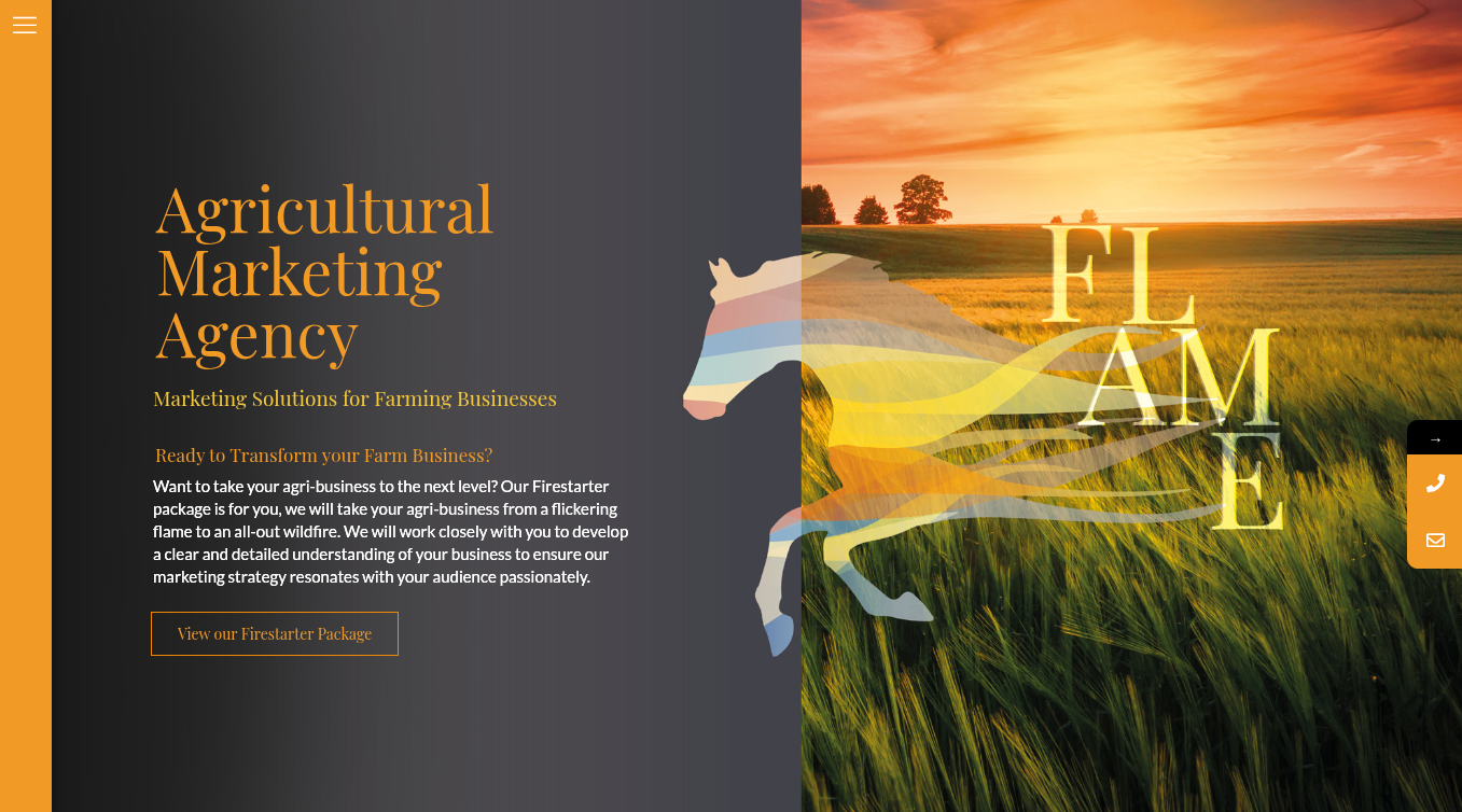 Flame Marketing Website
