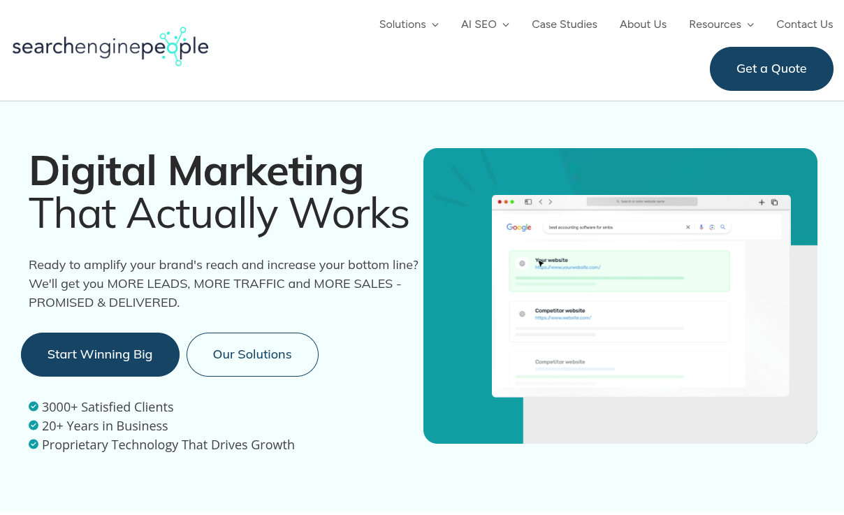 Search Engine People Website