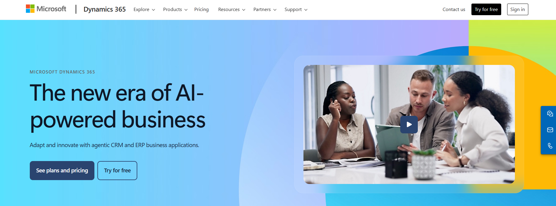 Microsoft Dynamics 365 Website