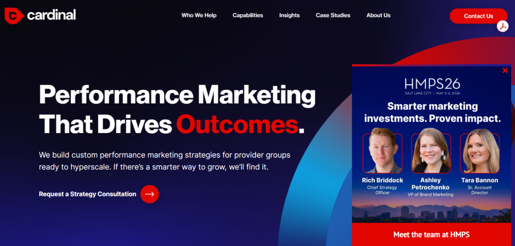 Cardinal Digital Marketing's homepage