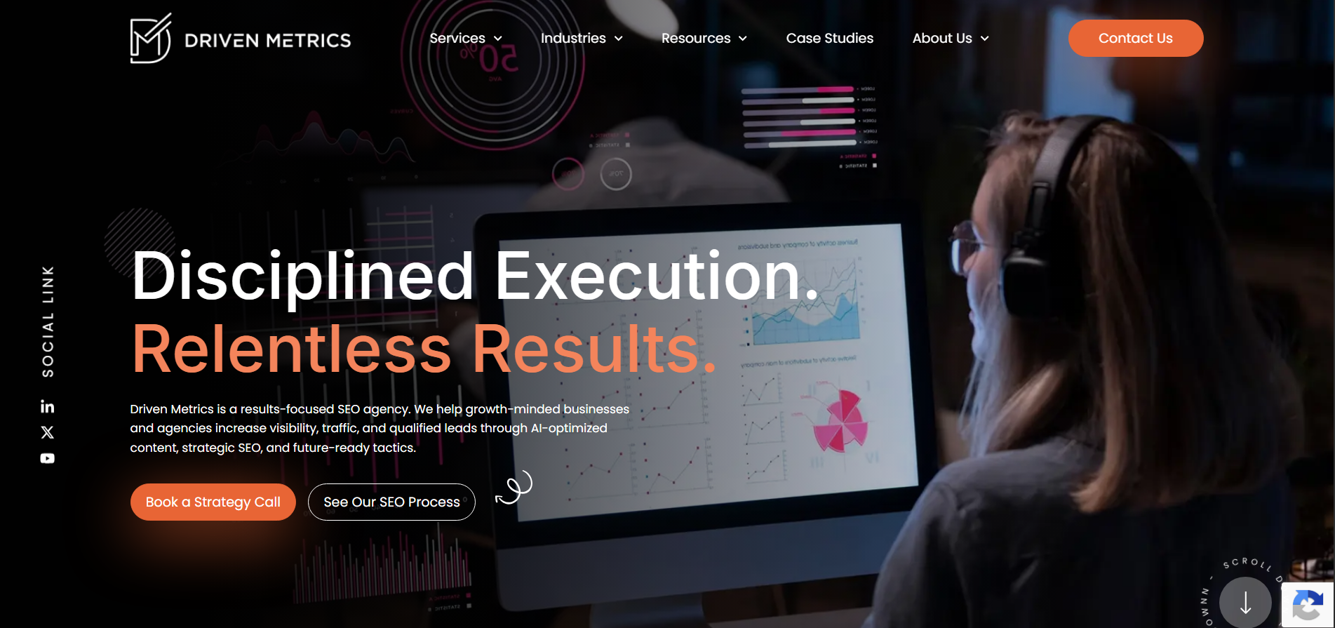 Driven Metrics homepage
