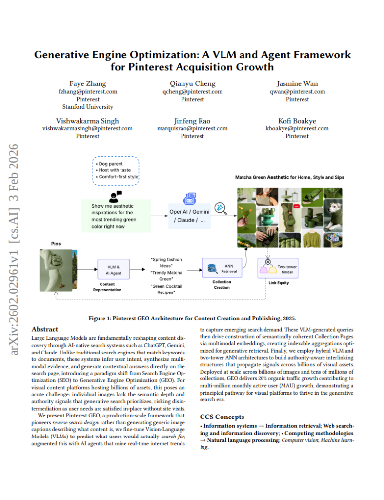 Generative Engine Optimization A Vlm And Agent Framework