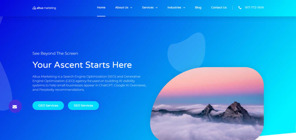 Altus Marketing Homepage